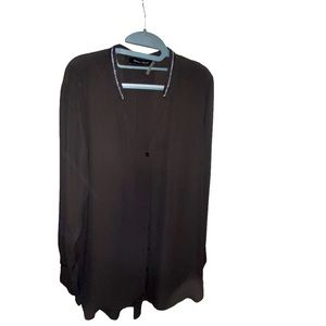 Ivanka Trump sheer oversized blouse